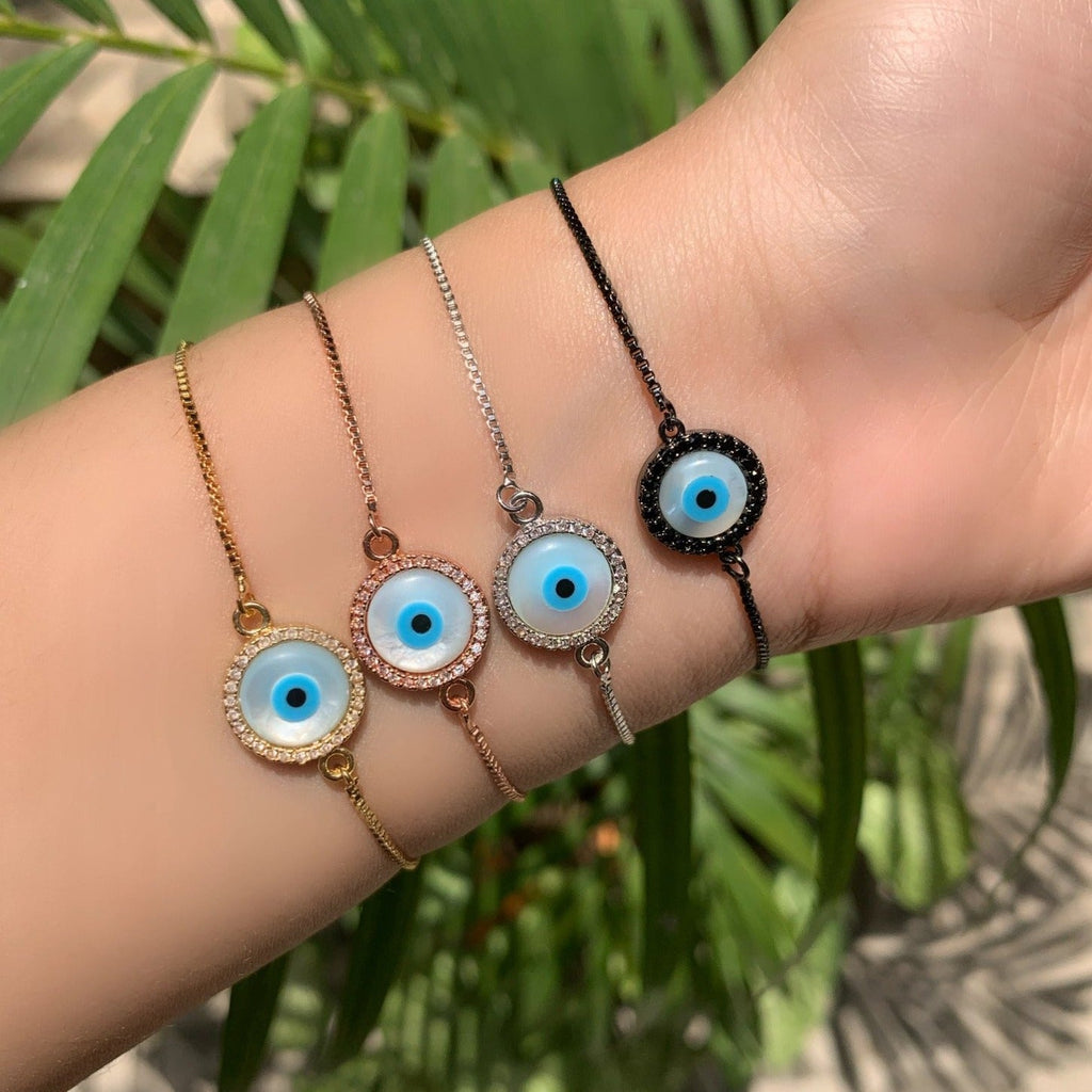 Circular Evil Eye Bracelet - Wardrob