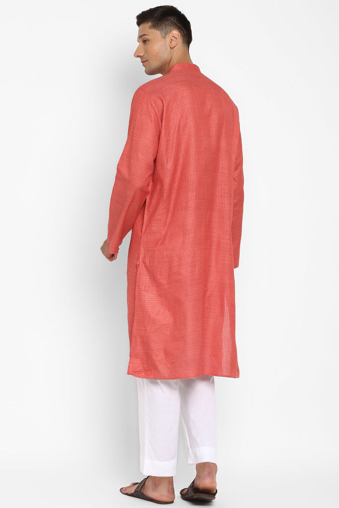 Emir Reddish Orange Kurta Set - Wardrob