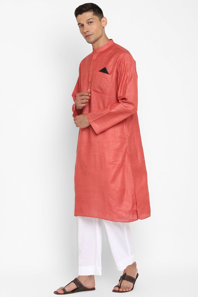 Emir Reddish Orange Kurta Set - Wardrob