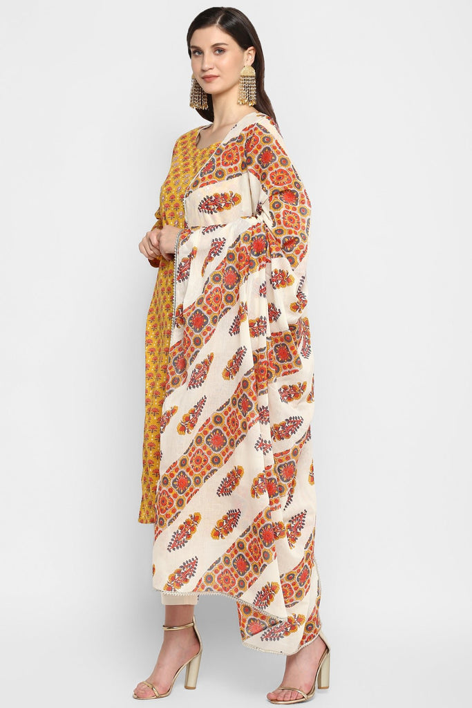 Nafia Deep Yellow Suit Set - Wardrob