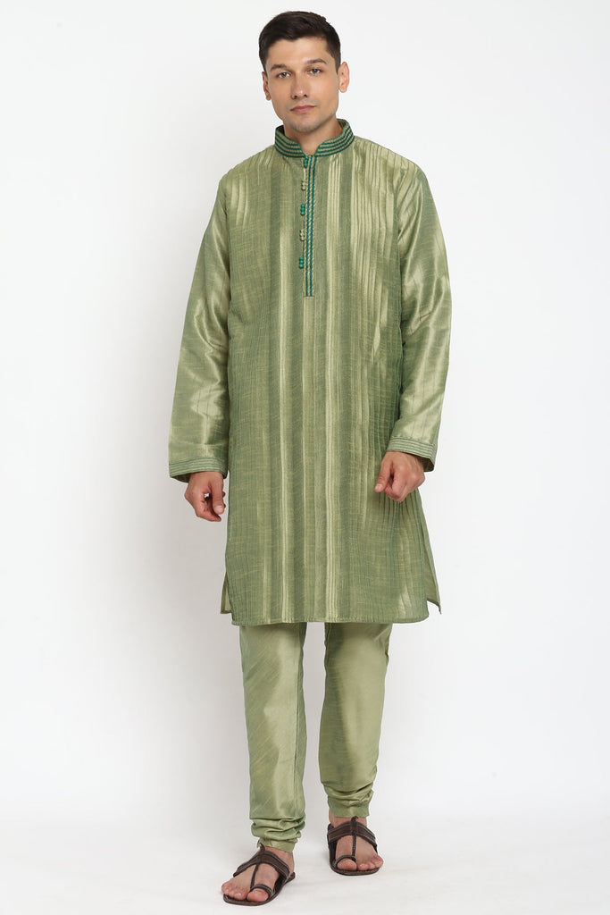 Shayaan Matka Silk Kurta Set - Wardrob