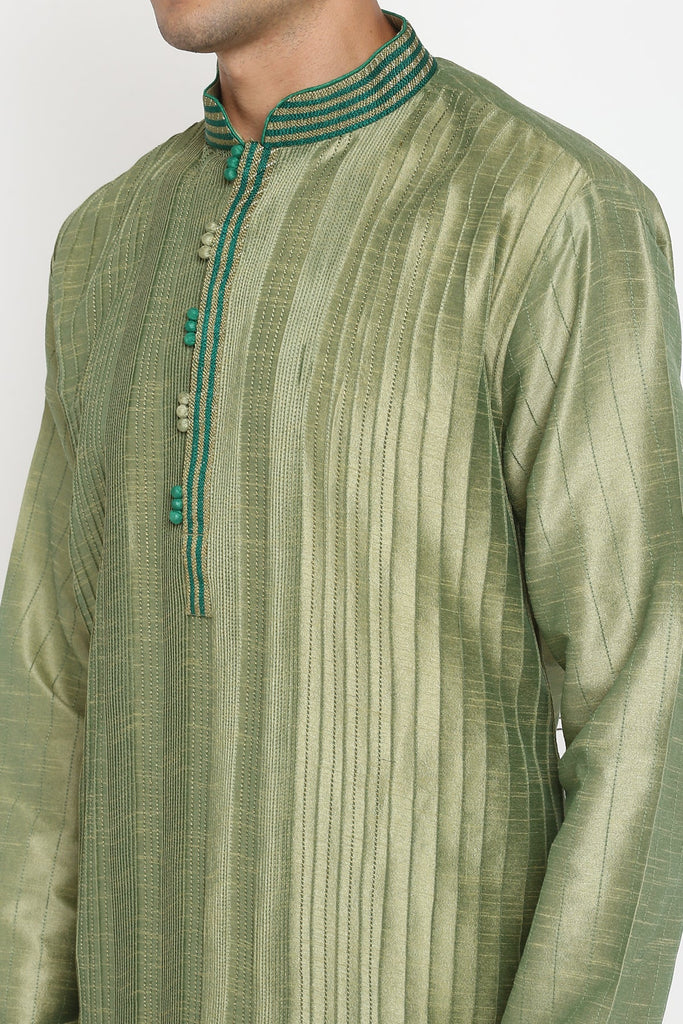Shayaan Matka Silk Kurta Set - Wardrob