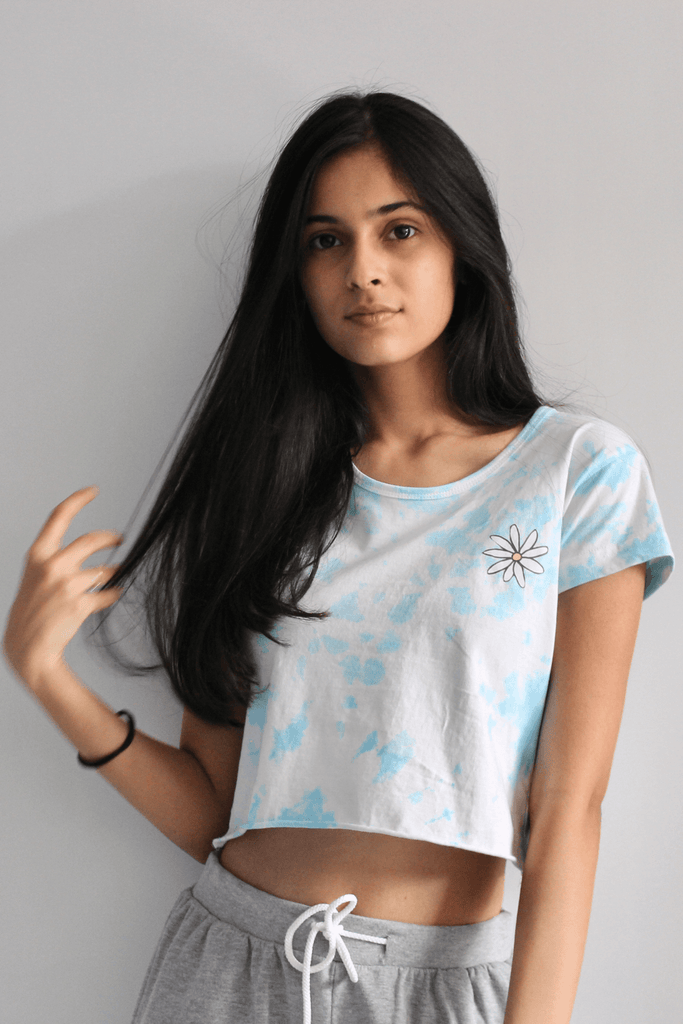 Tie & Dye Graphic Crop Tops - Wardrob